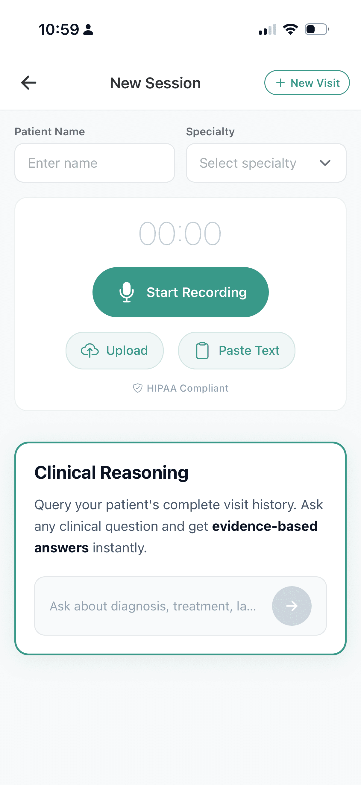 EvidenceMD Evidence-Based AI Scribe with Clinical Reasoning